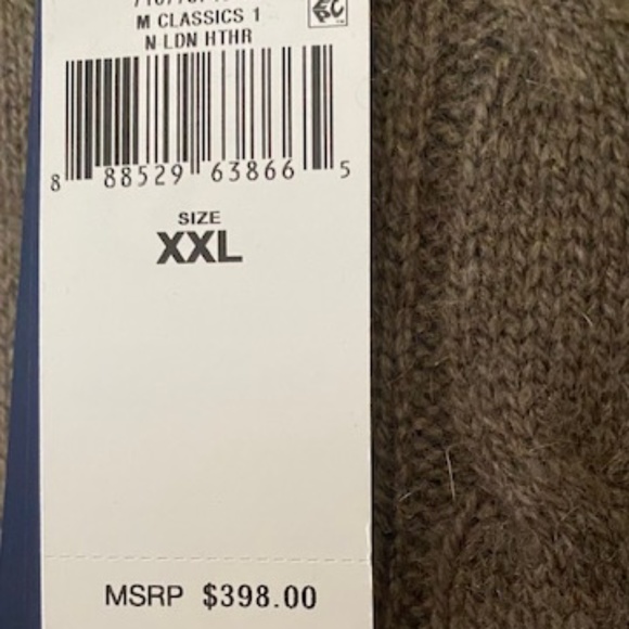 Polo by Ralph Lauren Cashmere Olive Crewneck Sweater - Picture 5 of 7